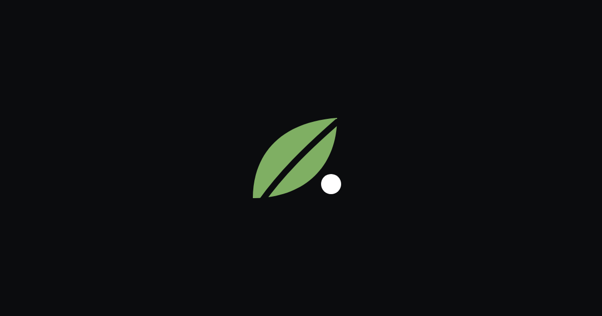 Link preview, night: the green Foragers mark centred on black