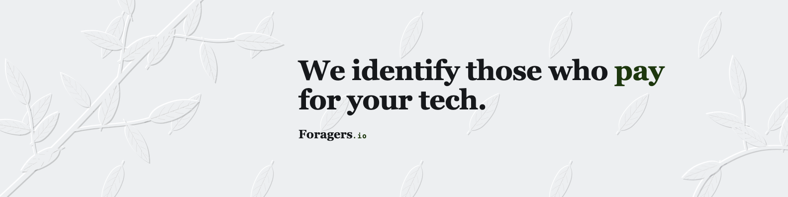Profile banner: the Foragers headline beside a carved laurel branch